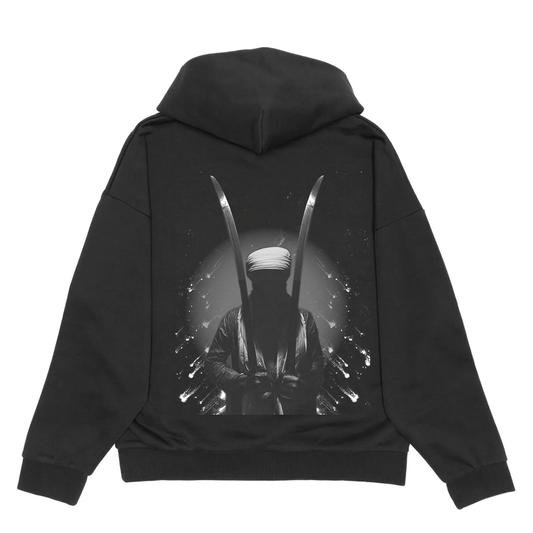 THE ENLIGHTENED ONE PREMIUM HEAVYWEIGHT HOODIE - OFF BLACK