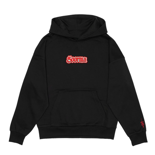 SOORMA ESSENTIAL HOODIE - BLACK